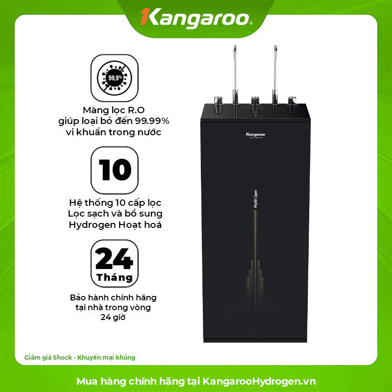 Máy lọc nước Kangaroo Hydrogen nóng lạnh KG10A13