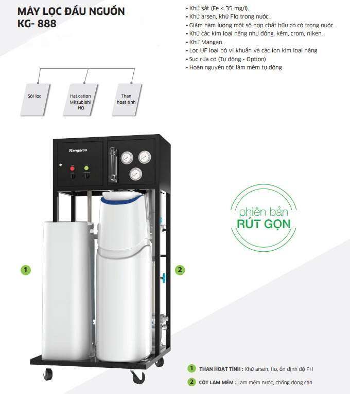 Máy lọc nước đầu nguồn Kangaroo KG888 - Hình ảnh 2